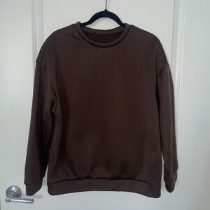 Oversized Brown Brooklyn Graphic Sweater